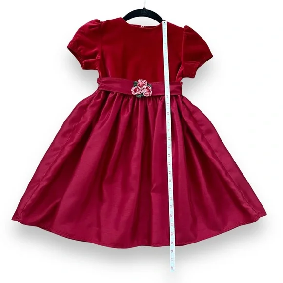 Elegant Red Kids Formal Dress - Picture 6 of 8